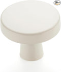Ravinte 30 Pack Drawer Pulls 1-1/4 Inch Kitchen Cabinet Knobs White Solid Round Dresser Knobs Simple Cabinet Hardware for Cupboard Drawer Handles