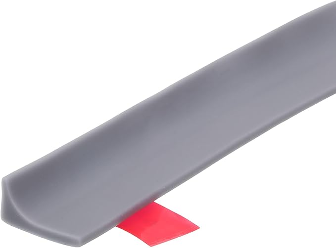 uxcell 59 Inch Collapsible Shower Barrier Stopper Water Splash Guard Blocker 59"Lx0.8"Wx0.5"H for Bathroom Kitchen Wet and Dry Separation, Gray