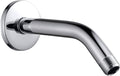 Cobbe Shower Arm with Flange and Teflon Tape, 6-Inches Wall Mounted Shower Pipe Arm 304 Stainless Steel Extension for Fixed Shower Head, Chrome