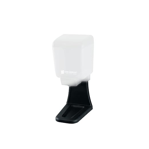San Jamar Classic Soap Dispenser Drip Tray, Plastic, Wall Mounted, Black (Pack of 6)