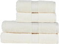 Christy Renaissance 4 Piece Cream Towel Set | 100% Egyptian Cotton | Luxury Bathroom Towels | Soft and Super Absorbent | 675 GSM | 2 Bath 2 Hand | Parchment