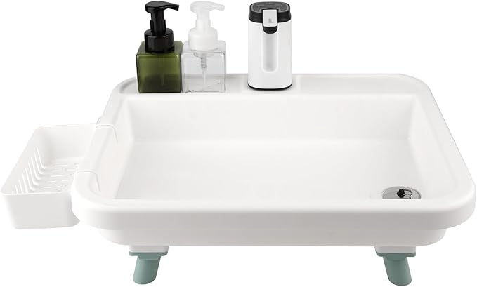 Portable Sink, Portable Hand Washing Station with Electronic Faucet, Easy Setup, Indoor and Outdoor Use, Ideal for Dishwashing, Camping Hygiene, Gardening and More