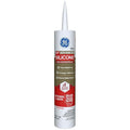 GE Advanced Silicone Caulk for Kitchen & Bathroom, White, 10 fl oz Cartridge, 1 Pack - 100% Waterproof Silicone Sealant, 5X Stronger Adhesion, Shrink & Crack Proof