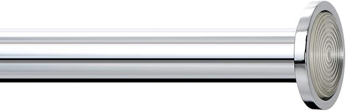 Ivilon Tension Curtain Rod - Spring Tension Rod for Windows or Shower, 36 to 54 Inch. Chrome