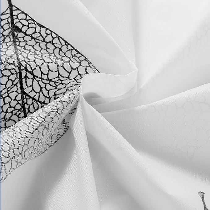Shower Curtain Liner for Clawfoot Tub 180x70Inch Leaf Clear Heavy Duty with Magnet Bath Curtain for Clawfoot Tub All Warp Around Extra Wide 36 Metal Hooks Bathroom Durable Waterproof Liner,Leaf