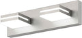 SineRise LED Modern Bathroom Vanity Light Fixtures (2-Light, 15.5-Inch, Dimmable), Brushed Nickel Modern Acrylic Bathroom Wall Lighting Fixtures Over Mirror (Cool White 6000K)
