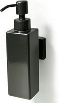 Black Soap Dispenser, Wall-Mounted 304 Stainless Steel Liquid Soap Dispenser for Kitchen and Bathroom