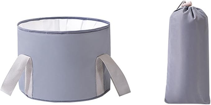 VALINK Collapsible Foot Bath Basin for Soaking Feet, Portable Foot Bath Tub Bag with Handles,travel washbasin for Travel Camping