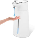Automatic Liquid Soap Dispenser, 10.5oz/400ML Adjustable Wall Mount Touchless Soap Dispenser Waterproof for Bathroom Kitchen, USB C Rechargeable with Intelligent Infrared Sensor