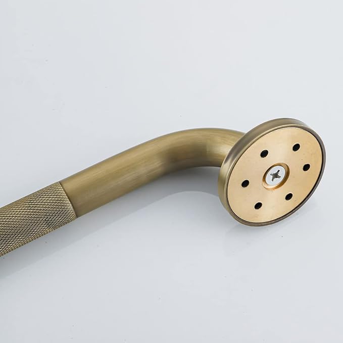 Heavey Duty Grab Bar, 24-Inch Sturdy Hand Rail, Stylish Bathroom Armrest, Antique Brass Finish, Good for Senior, Kids, Elderly