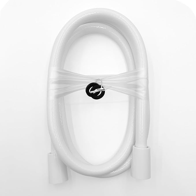 Replacement Shower Hose for RV Camper 6in Flexible & Kink-Free Heavy Duty PVC Lead-Free White