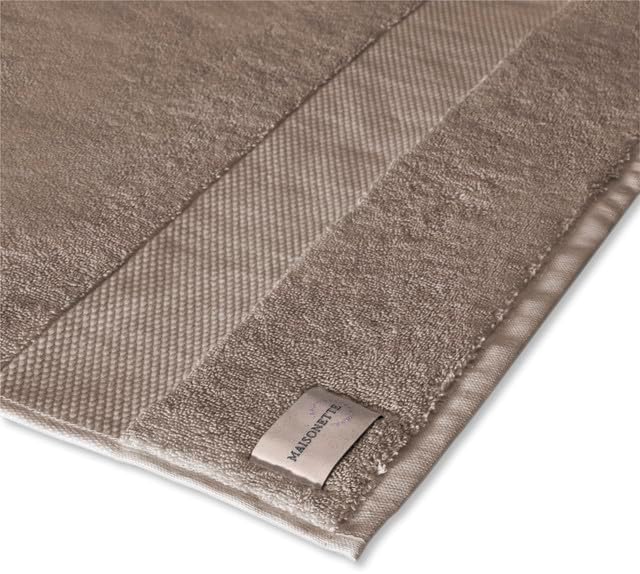 Maisonette Elegance 100% Organic Cotton Turkish Bath Sheets - Soft Absorbent Oversized Bathroom Towel - Ideal Quick Dry Extra Large Luxury Towel Set for Shower (35" x 70", 2 Pack) - Light Brown (Dune)