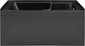 Voltaire 54 in. x 30 in. Acrylic Matte Black, Alcove, Integral, Right-Hand Drain, Apron Bathtub