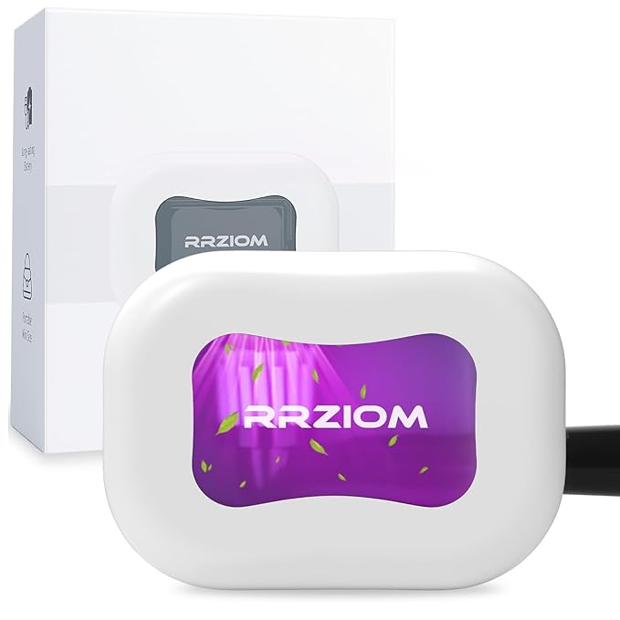 RRZIOM Toothbrush Sanitizer Case, Portable Toothbrush Covers Rechargeable, Rechargeable Toothbrush Cleaner Holder Case for Travel Home, Detachable Toothbrush Cover Cap for All Toothbrushes (White)