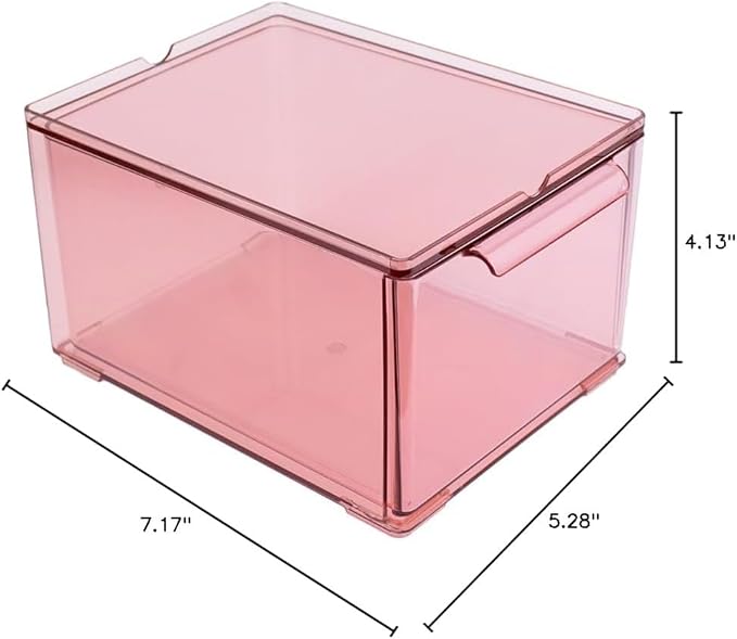 Multi-Purpose Acrylic Box - Organize with Style (Pink)