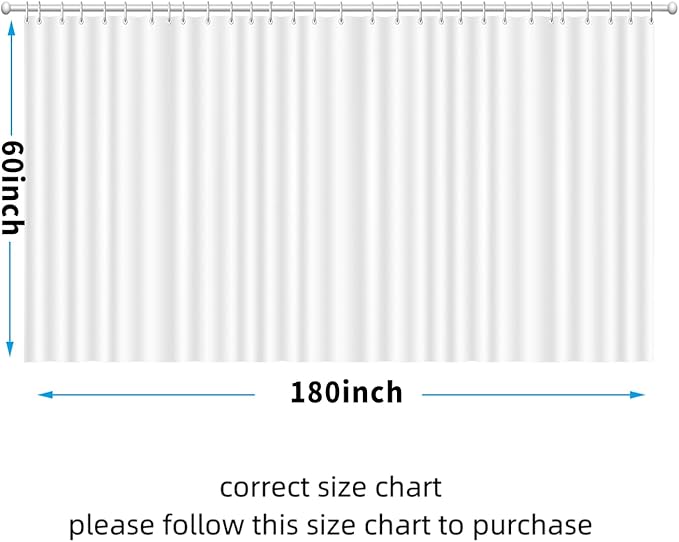 Green Leaves Clawfoot Tub Shower Curtain Liner 180Wx60H Botanical Shower Liner PEVA Soft Wrap Around Waterproof Shower Curtain Liner with Wide 36 Metal Hooks, Magnets