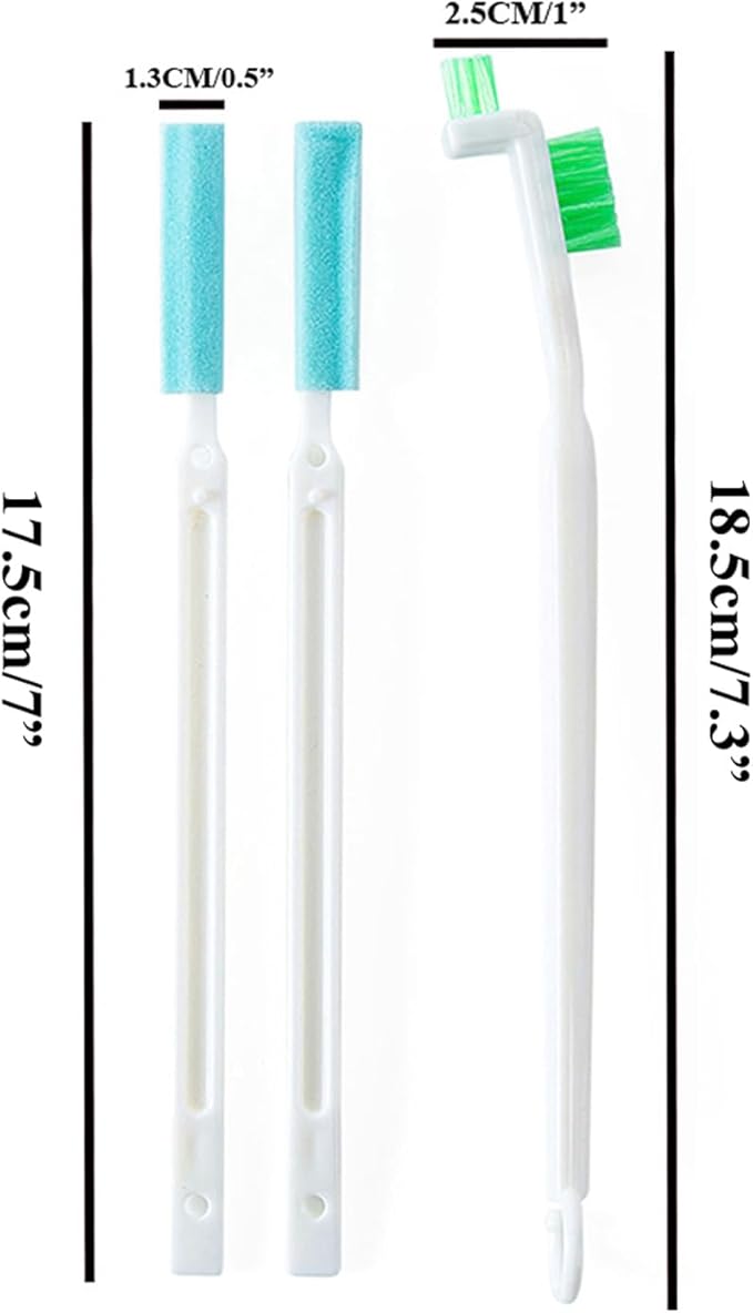 Coralpearl Bottle Cap Brush Mini with Little Flat Detail Scrubbers, Tiny Crevice Split Crack Cleaner for Cleaning Groove Gap Corner of Lids, Window Door Tracks, Grout, Small Parts, and Keyboard (2)