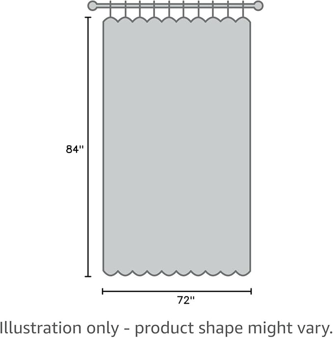 Gibelle Extra Long Shower Curtain 72 x 84, Tall Waffle Weave Textured Fabric Shower Curtain for Bathroom, Water Repellent, Machine Washable, Sage Green