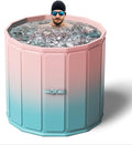 Portable Foldable Ice Bath Tub, Large Size 77 Gal, Fast Muscle Recovery, Home Outdoors Gyms, Quick Opening without Installation, No Water Leakage (Ice/Hot Universal)