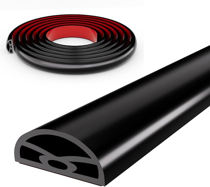 39” Black Shower Threshold Water Dam Stopper for Dry and Wet Separation,Self Adhesive Collapsible Walk in Shower Splash Guard Seal Strip, Silicone Sink Edge Water Barrrier for Bathroom and Kitchen