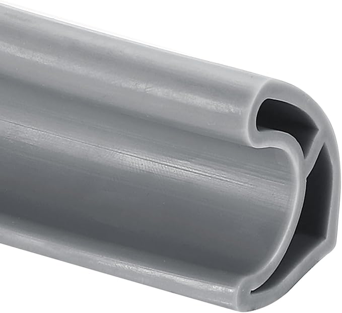 uxcell Shower Water Barrier, 67" TPE Splash Guard Shower Water Stopper Retention System for Bathtub Sink Washing Machine Dry and Wet Separation, 1.18"W x 1.77"H, Gray