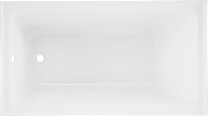 Voltaire 54" X 30" Left-Hand Drain Alcove Bathtub with Apron