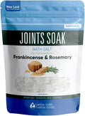 Joints Soak Bath Salt 32 Ounces Epsom Salt with Natural Rosemary, Frankincense and Peppermint Essential Oils Plus Vitamin C in BPA Free Pouch with Easy Press-Lock Seal
