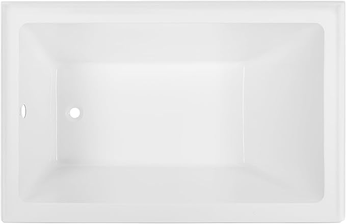 Swiss Madison Well Made Forever Voltaire 48"x32" Acrylic White, Alcove, Left Hand Drain, Apron Bathtub