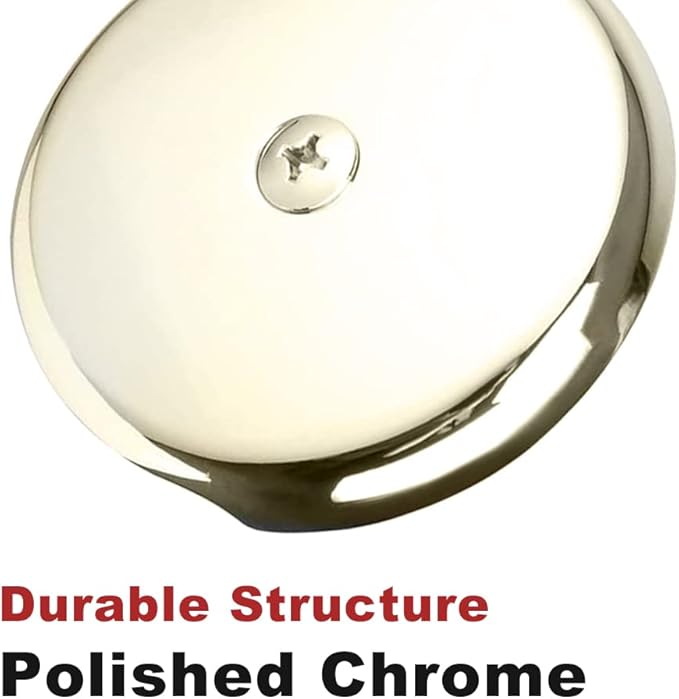 Single Hole Bathtub Drain Overflow Plate - Overflow Drain Cover | Tub Drain Cover with Three Matching Screws/Bathtub Overflow Drain Cover with Adapter (Brushed Nickel)