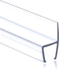 1/2" (12mm) Frameless Shower Door Seal – H-Type 8 Ft. (2.44m) Ultra-Clear Bottom & Side Drip Rail Sweep Strip, 1 Piece for Leak Protection, Water Control & Easy DIY Installation