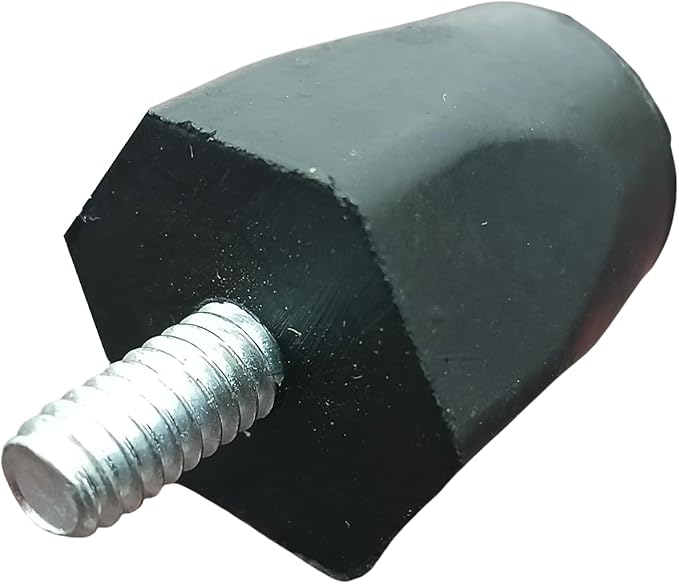 OCS Parts Adjustable Rubber Bumper Feet, Levelers, 1/4-20 Thread, Solid Rubber (4)