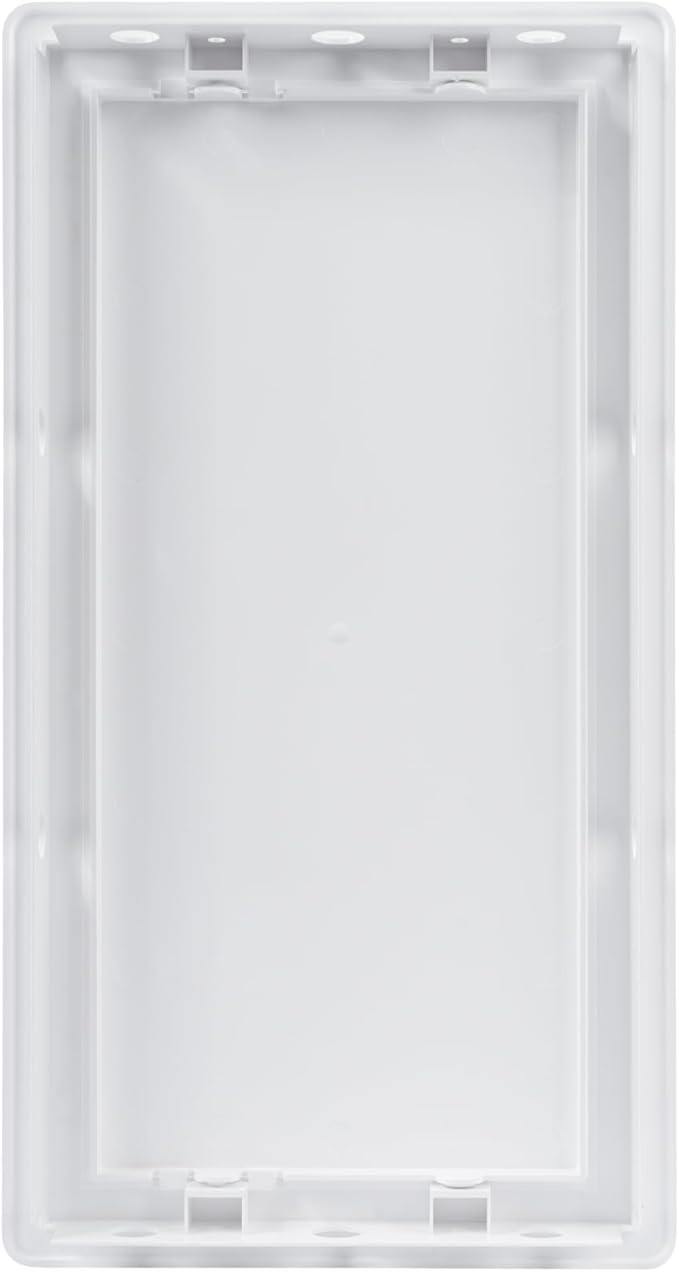 6x12 Inch White Access Panel – ABS Plastic Rectangular Wall & Ceiling Access Door for Plumbing Electrical HVAC – Easy Install Indoor Panel for Drywall, Home Improvement and Maintenance