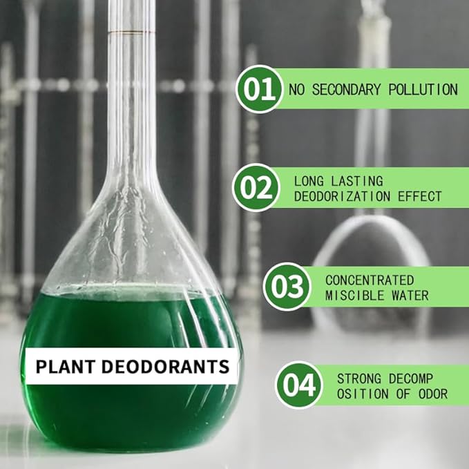 Industrial Strength Odor Eliminator Concentrate – Long-Lasting Freshness for Slaughterhouses, Landfills & Wastewater Treatment | Safety & Fast-Acting Deodorizer to Eliminate Odors (1 Gallon)