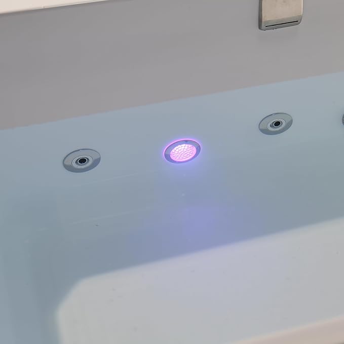 Empava Luxury 79" Dual-Zone Hot & Cold Tub: Whirlpool Bathtub with Hydro-Massage & Cold Plunge with Smart Chiller – Featuring Ozone, App Control for Recovery & Wellness Rituals