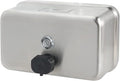 Heavy Duty Stainless Steel Wall Mount Soap Dispenser, 1100ml/37oz, with Corrosion Proof Lining and Anti-Leak Pump for Commercial & Home Bathroom Kitchen (Horizontal)