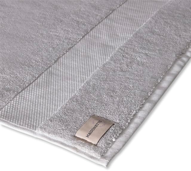 Maisonette Elegance 100% Organic Cotton Turkish Bathroom Towels Set, Ideal Quick Dry Luxury Washcloths, Hand & Large Bath Towels for Shower (6 Pack), Pewter