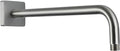 G-Promise All Metal 15.2-Inch Shower Arm with Flange, Wall-Mounted Stainless Steel 90 Degree Shower Extension Pipe Replacement for Fixed Shower Heads, Brushed Nickel