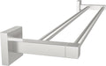 RUACQ Double Towel Bar, 24 Inch Bath Towel Rack for Bathroom, Square Base Hand Towel Holder, 304 Stainless Steel Towel Hanger Wall Mounted,Heavy Duty(Brushed Nickel)