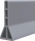 Raycity 3" High Shower Threshold Water Dam 67 IN Collapsible Shower Water Splash Guard for Curbless Shower Threshold Barrier Water Stopper for Wet and Dry Separation Bathroom and Kitchen (Grey)