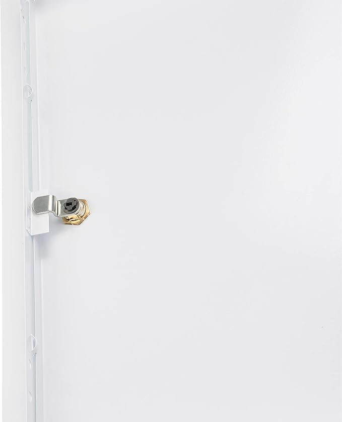 12" x 16" Lockable White Metal Access Panel. Service Shaft Door Panel with Key. Plumbing, Electricity, Heating, Alarm Wall Access Panel for Drywall. Bathroom Services Access Hole Cover.