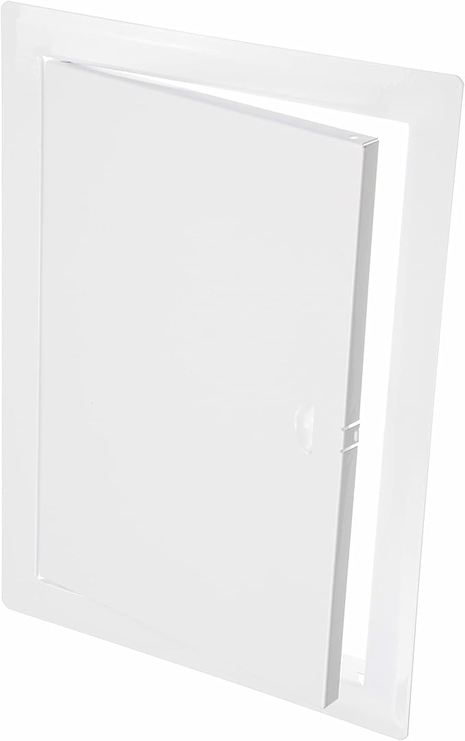 8" x 12" White Metal Access Panel. Service Shaft Door Panel. Plumbing, Electricity, Heating, Alarm Wall Access Panel for Drywall. Bathroom Services Access Hole Cover.