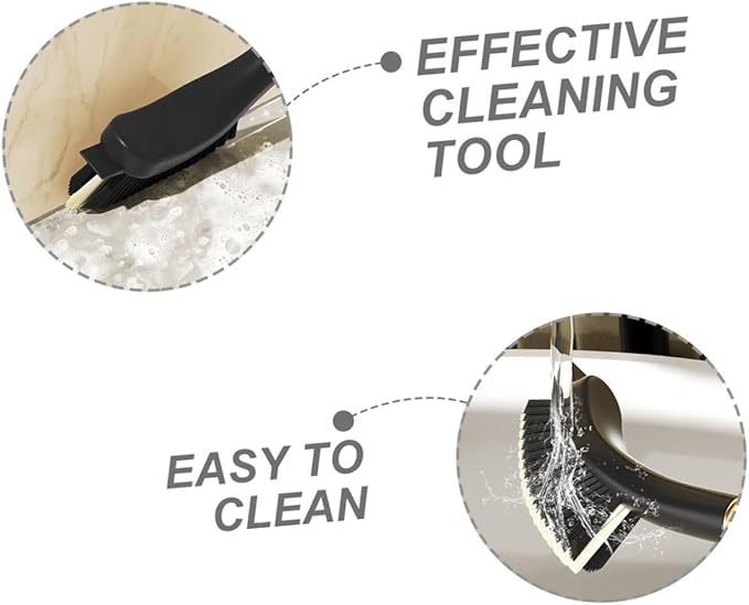 Mipcase 2Pcs Hard-bristled Crevice Cleaning Brush with Ergonomic Handle for Bathroom Window Tracks Kitchen Grooves and Stovetop Stains Detail Cleaner for Household Use