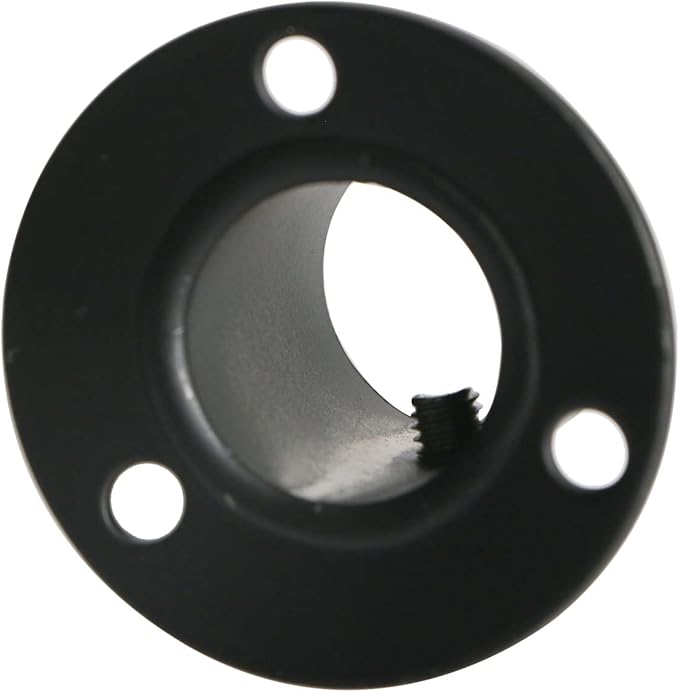4Pcs Tube Hole Diameter 19 mm (3/4"), Stainless Steel Matte Black Adjustable Curtain Rod Mounting Bracket Closet Rod Flange Shower Curtain Socket