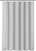 Barossa Design Shower Curtain Liner - Premium PEVA, BPA & PVC Free, No Chemical Smell, Lightweight Standard Size Shower Curtain with 3 Magnets, Metal Grommets -Silver Gray