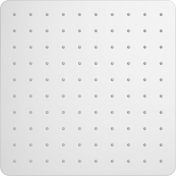 VBFF-Shower Head,rain shower head, 10 inch- Square Shower Head, 1.8 GPM Flow Rate, rainfall showerhead,VBFF08(Chrome)