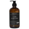 River Birch Vanilla Peppermint Scented Natural Hand Soap - Handmade Soap - Moisturizing Hand Wash with Amber Glass Dispenser - Luxury Scented Hydrating Hand Soap - Vegan and Non-Toxic - 16 Fl Oz