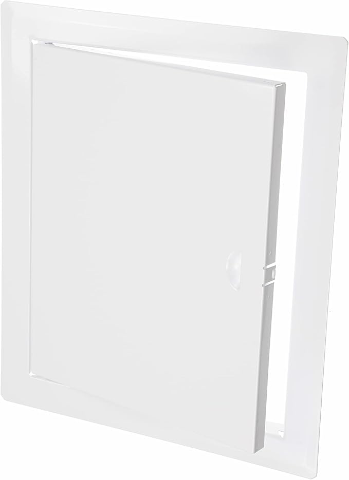 8" x 10" White Metal Access Door. Shaft Door Panel for Plumbing, Electricity, Heating, Alarm. Bathroom Access Hole Cover