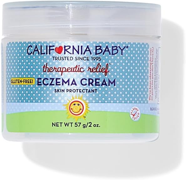 California Baby Eczema Cream | Steroid-Free Eczema Treatment | Colloidal Oatmeal + Aloe Vera | Soothing Eczema Lotion For Kids + Adults | 57 g / 2 oz.