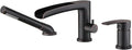 Waterfall Roman Tub Faucet Oil Rubbed Bronze Deck Mount Bathtub Faucets Brass Tub Filler Bathroom Faucets with Hand Shower
