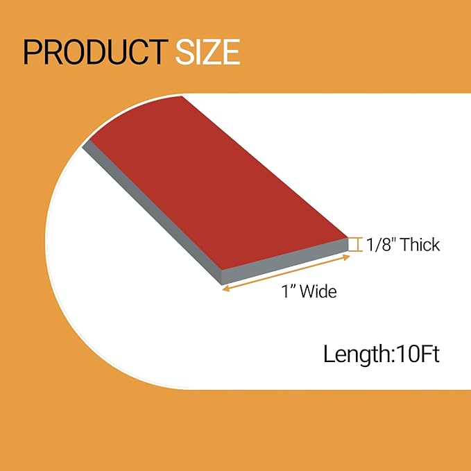 Rubber Seal Strips, Rubber Sheets, Rolls & Strips with Adhesive Backing for DIY Gaskets Material, Warehouse Sealing, Home Application Weather Striping (1” Wide x 1/8" Thick x 10' Long), Gray